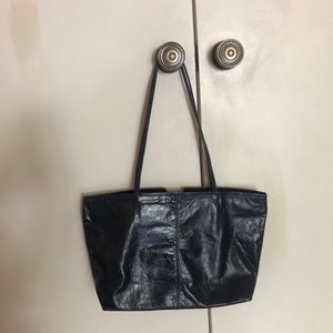 Garnet Hill Latico Navy Blue Tote Purse